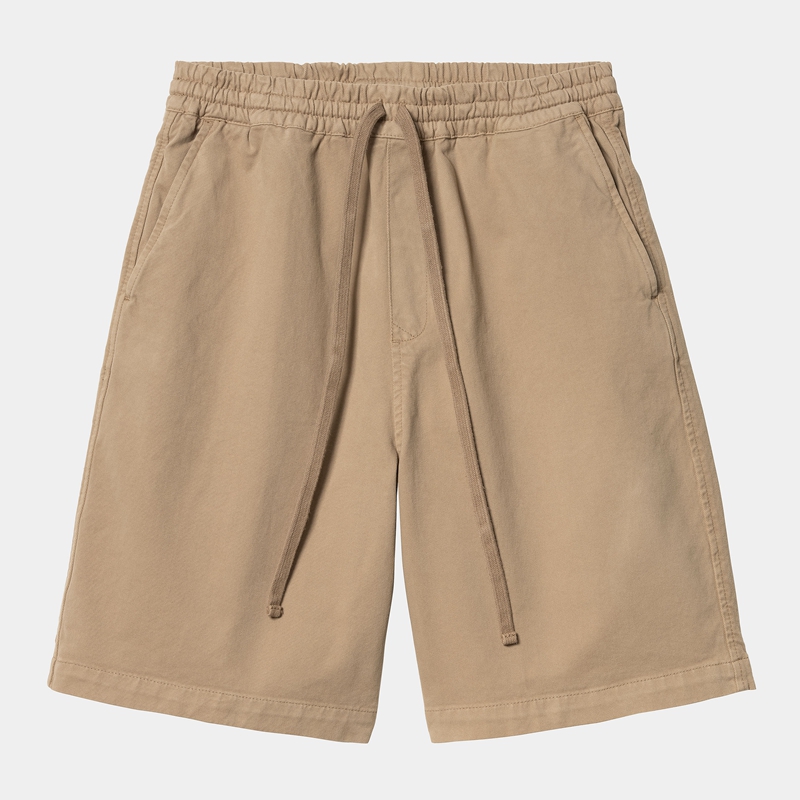 Beige Men Carhartt Floyde Shorts | ASU-749602