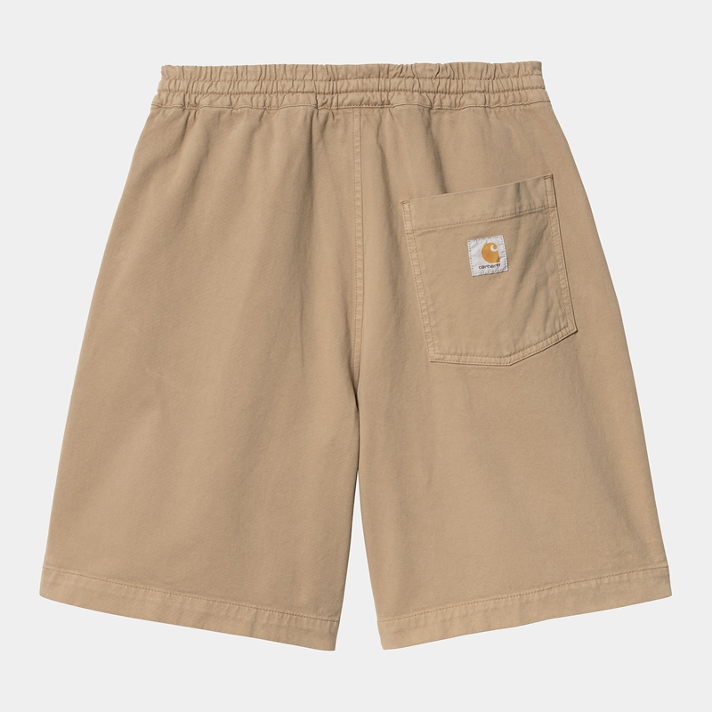 Beige Men Carhartt Floyde Shorts | ASU-749602