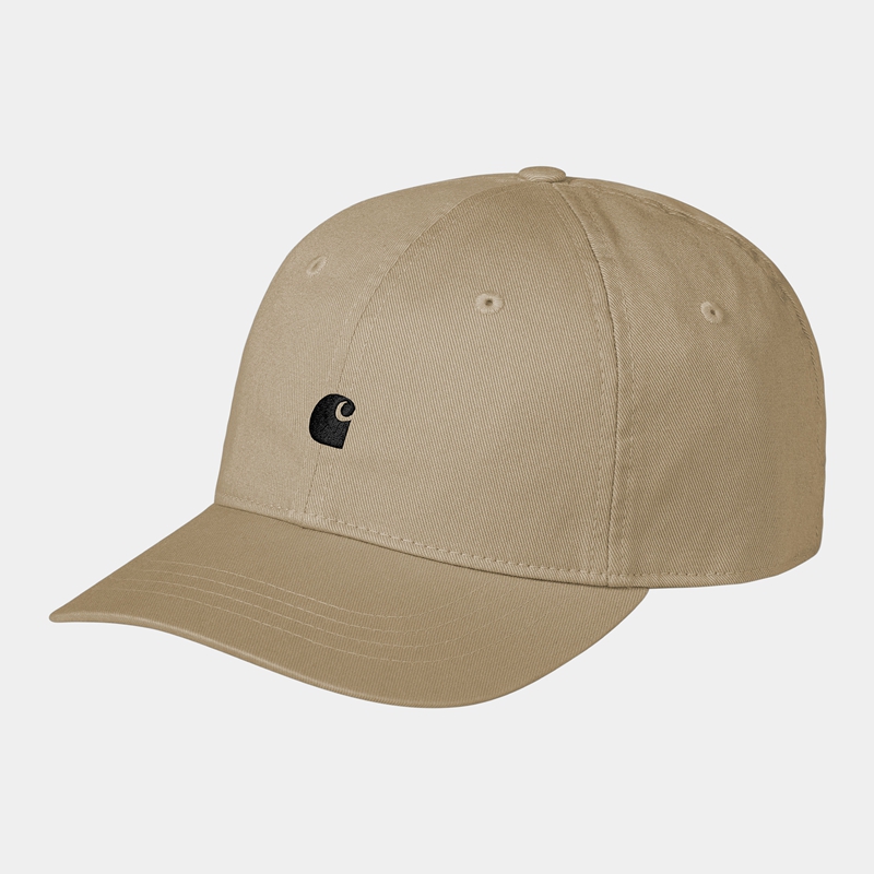 Beige Men Carhartt Madison Logo Hats | CJU-930146