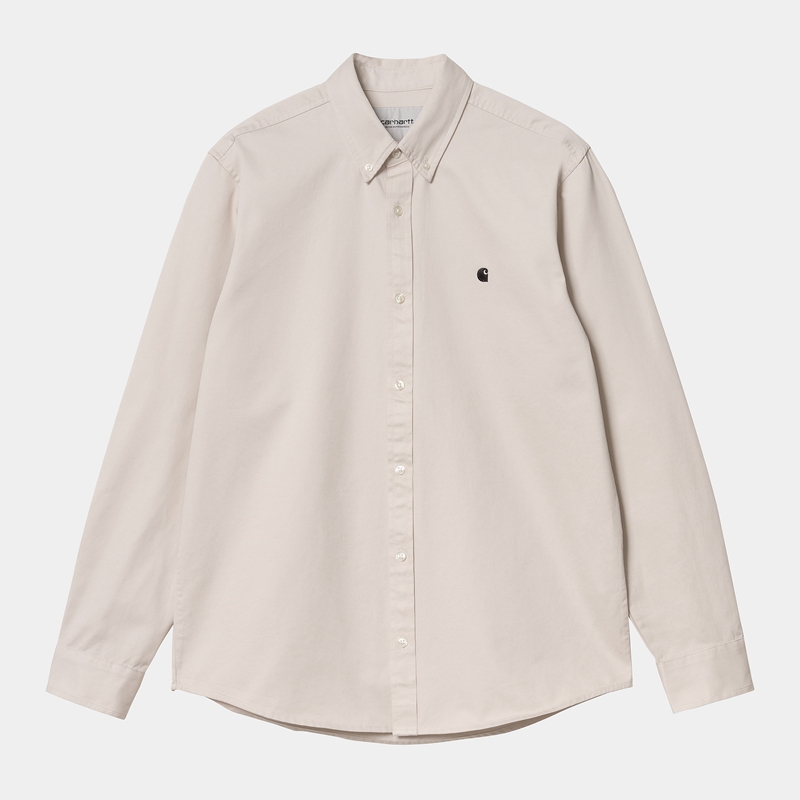 Beige Men Carhartt Madison Shirts | NLI-529846