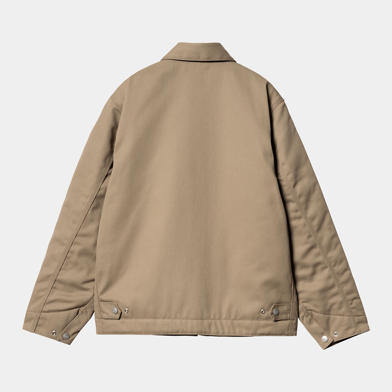 Beige Men Carhartt Module Script Jackets | ZSU-714659