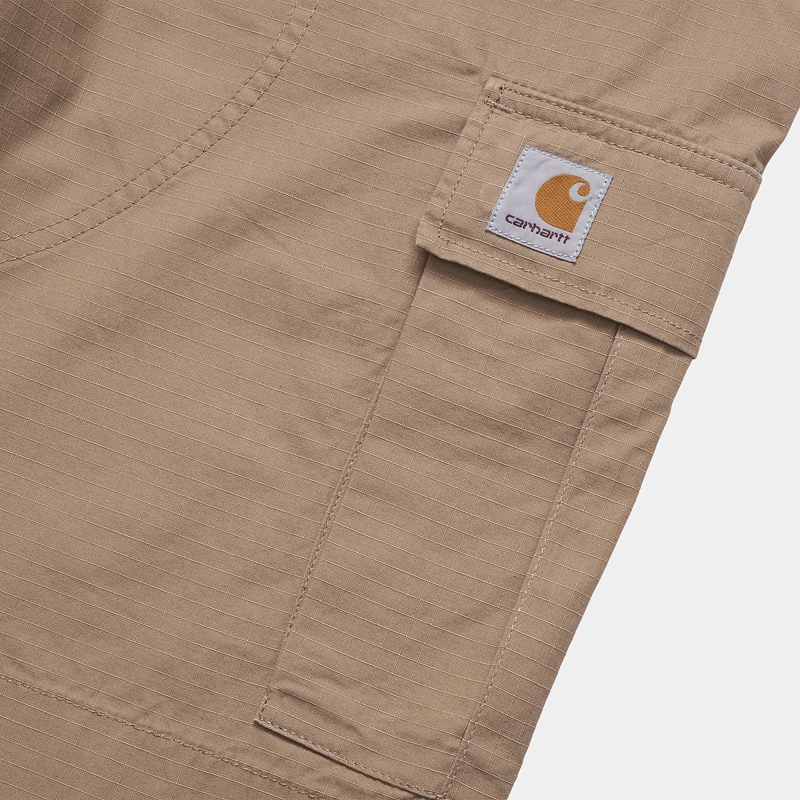 Beige Men Carhartt Regular Cargo Shorts | CQJ-763401