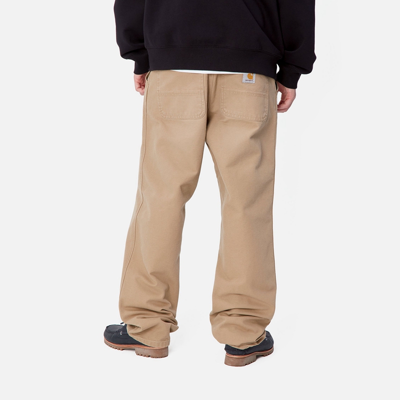 Beige Men Carhartt Simple Pants | LUY-623904