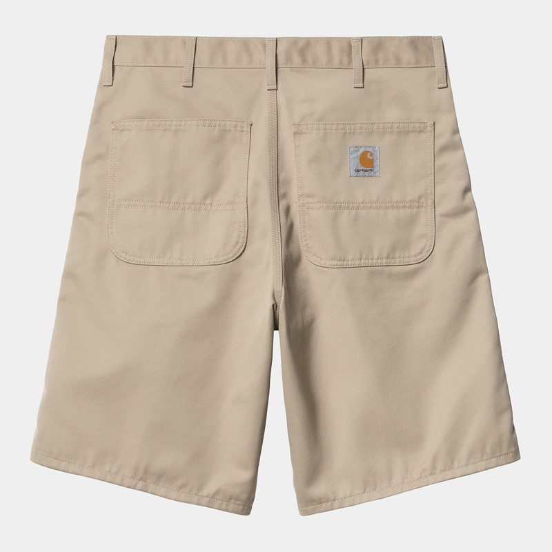 Beige Men Carhartt Simple Shorts | FOZ-713850