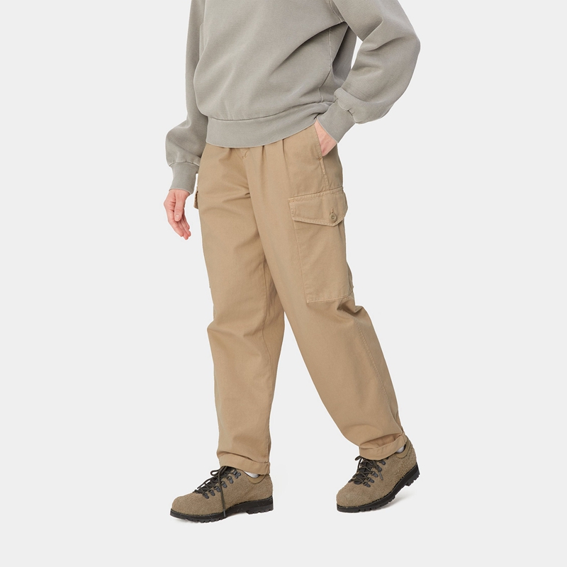 Beige Women Carhartt Collins Pants | BCE-958137