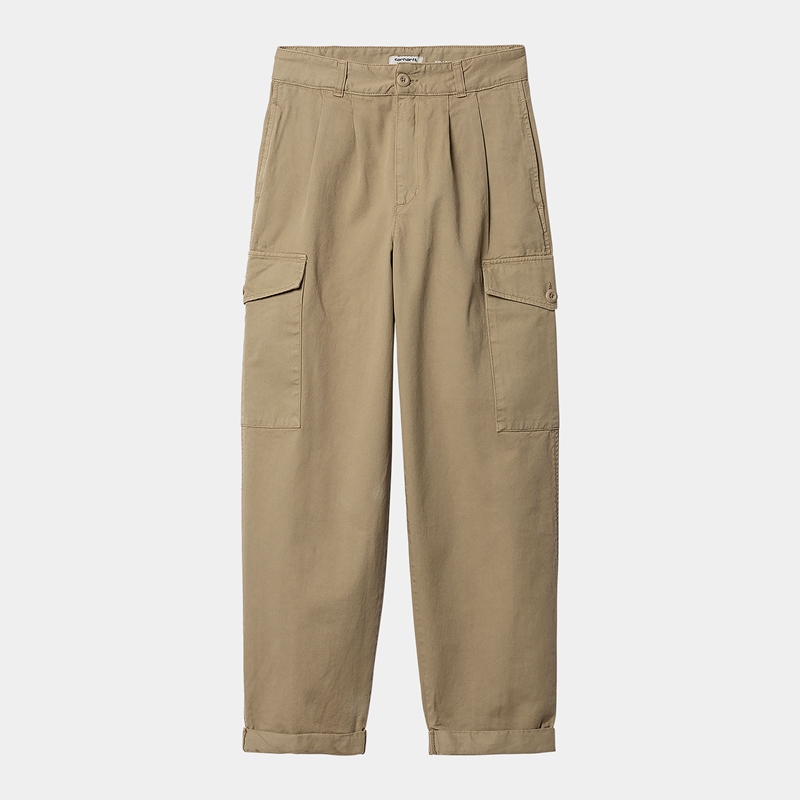 Beige Women Carhartt Collins Pants | BCE-958137