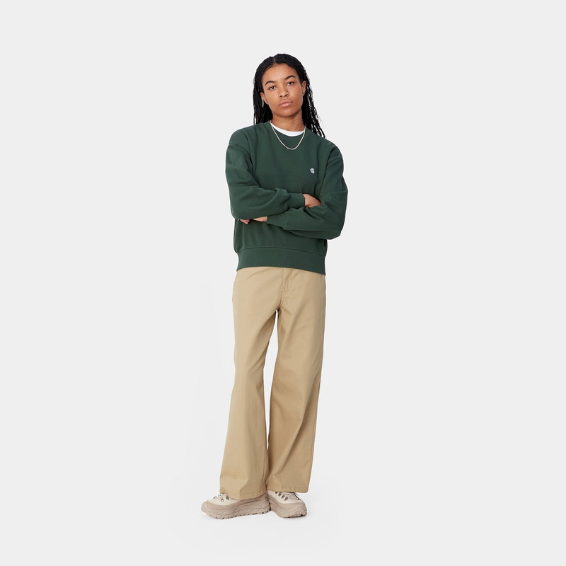 Beige Women Carhartt Craft Pants | AUI-253479