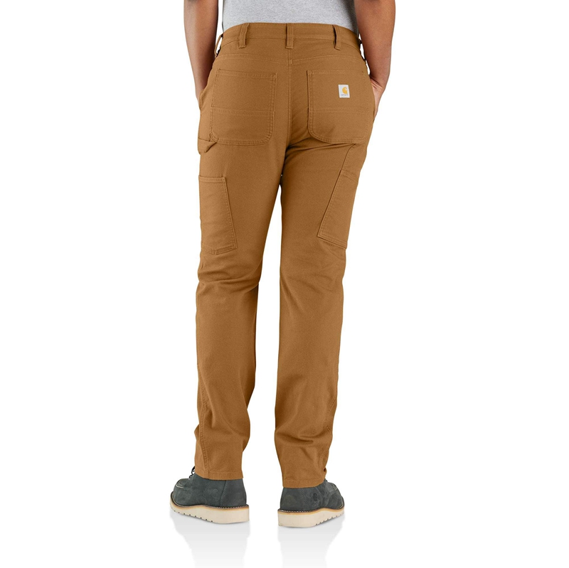 Beige Women Carhartt Double-Knee Pants | IFO-046382