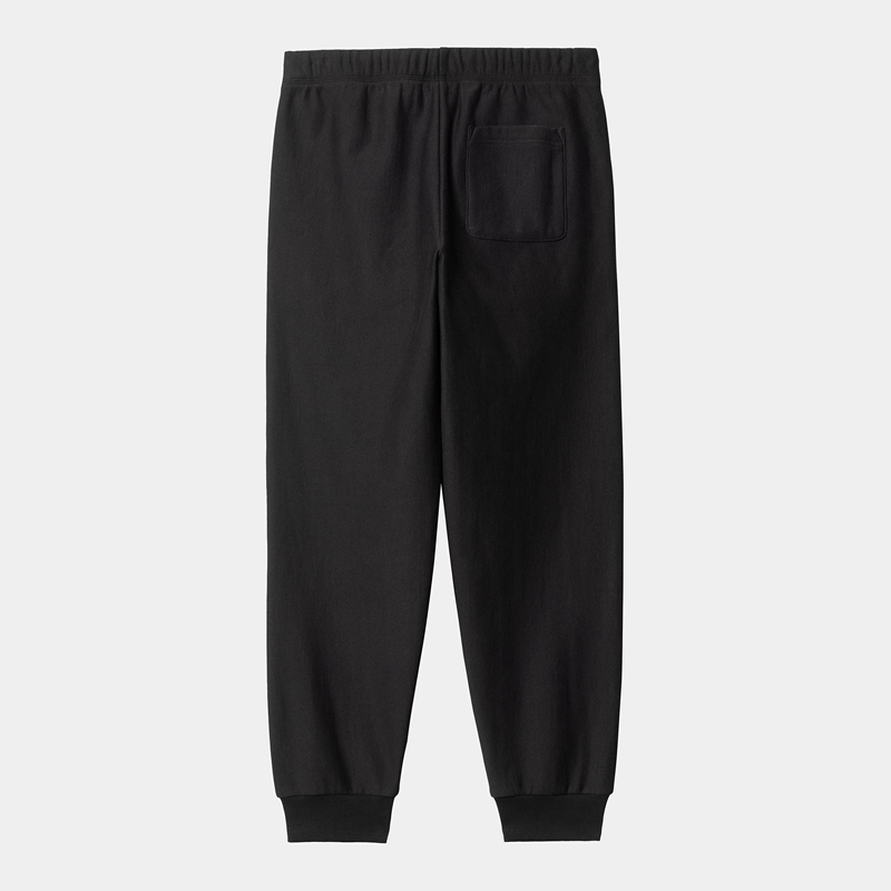 Black Men Carhartt American Script Jogging Pants | UFZ-642305