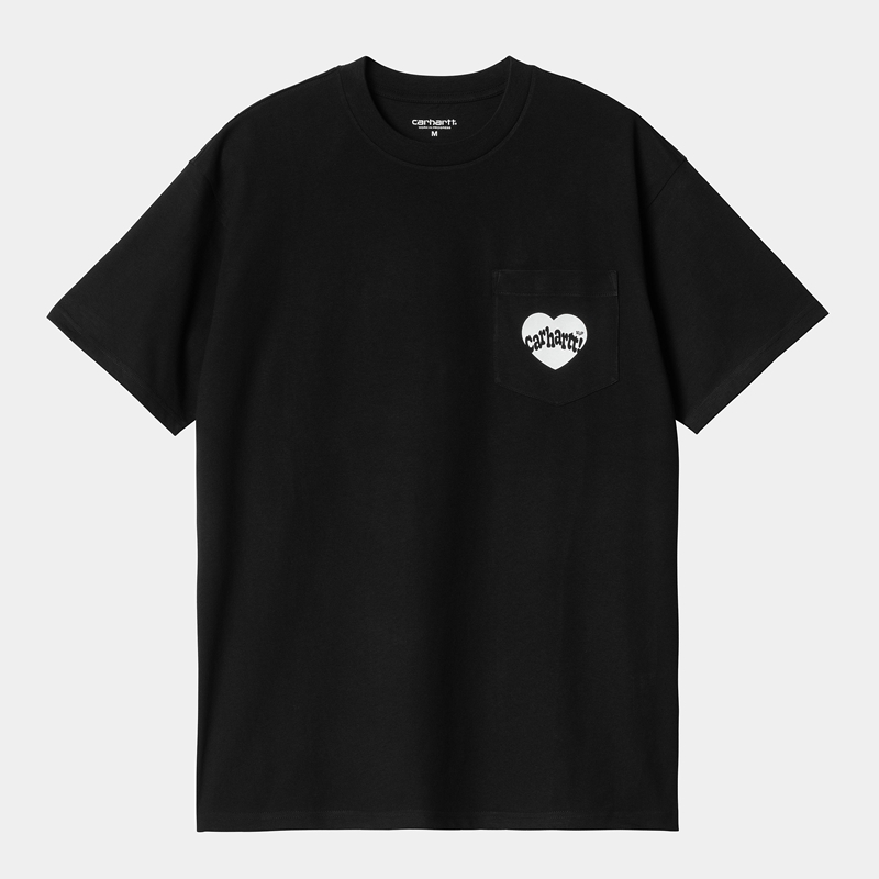 Black Men Carhartt Amour Pocket T-Shirt | JMG-812930