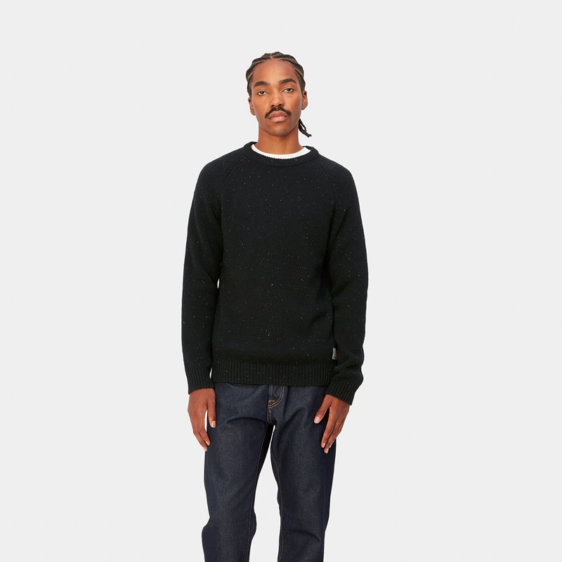 Black Men Carhartt Anglistic Sweatshirt | UAL-423781