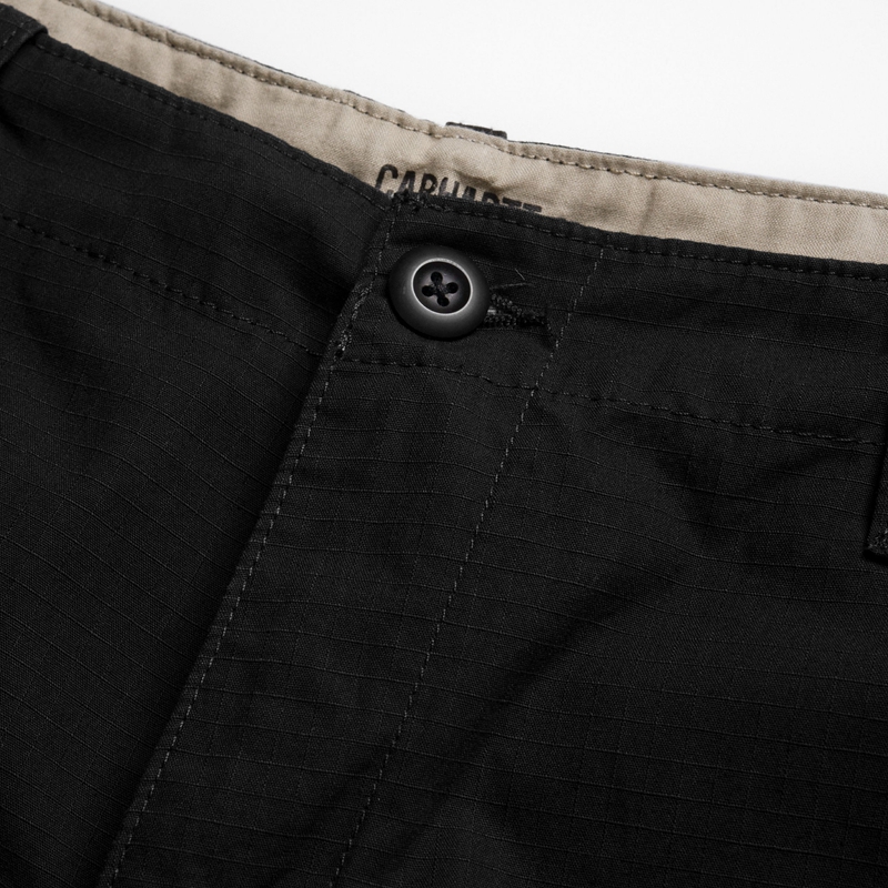 Black Men Carhartt Aviation Shorts | AOF-026754