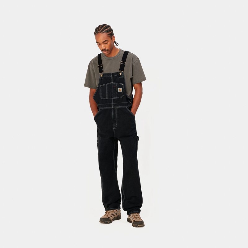 Black Men Carhartt BIB Overalls | DAH-748625