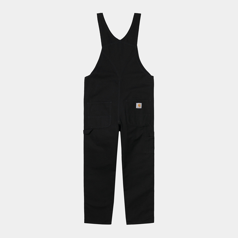 Black Men Carhartt BIB Overalls | HLJ-683405