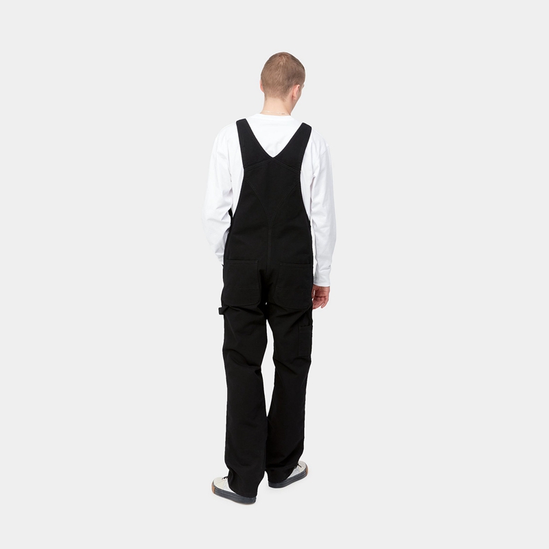 Black Men Carhartt BIB Overalls | IHL-641239