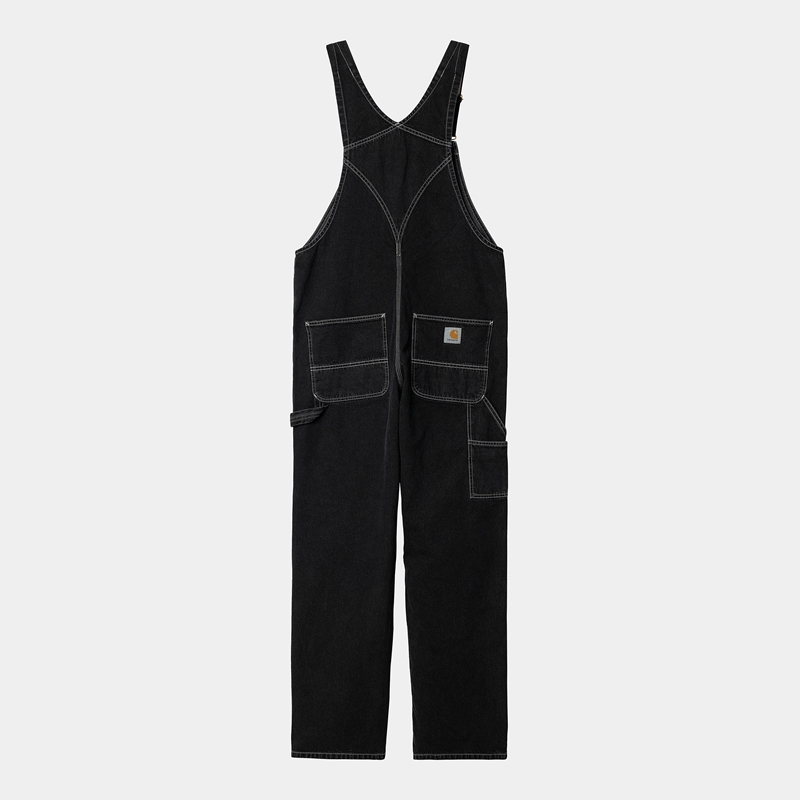 Black Men Carhartt BIB Overalls | UME-412970