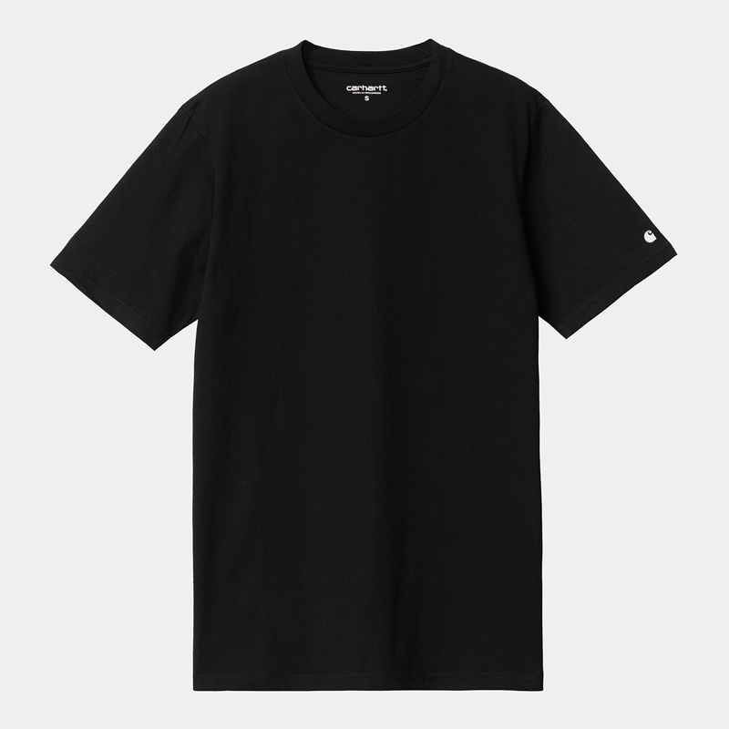 Black Men Carhartt Base T-Shirt | SIB-062879