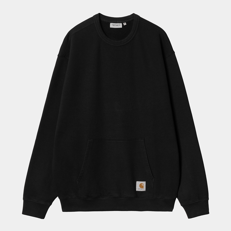 Black Men Carhartt Billy Sweatshirt | RIJ-412308