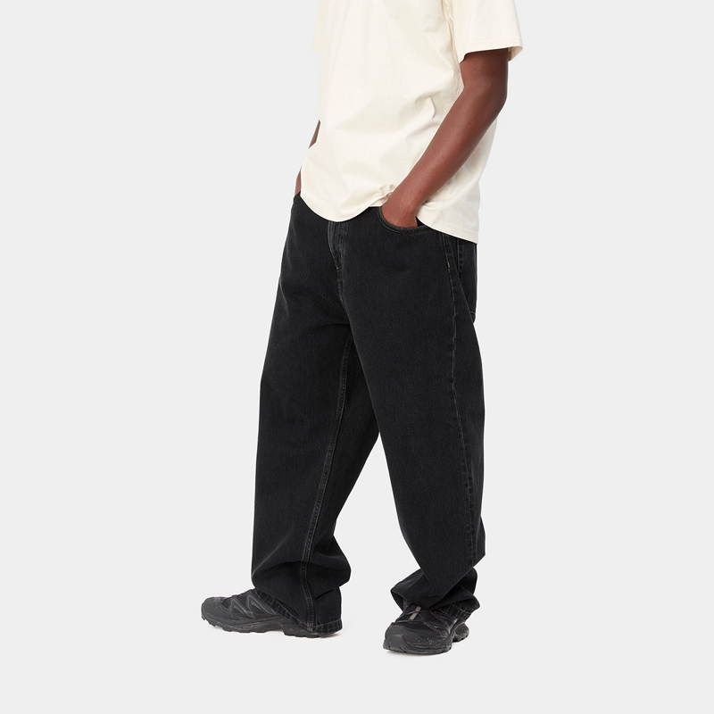 Black Men Carhartt Brandon Pants | YEB-125068