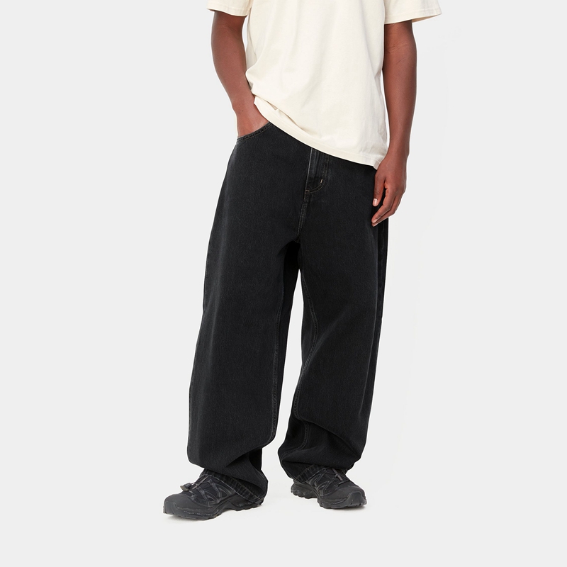 Black Men Carhartt Brandon Pants | YEB-125068