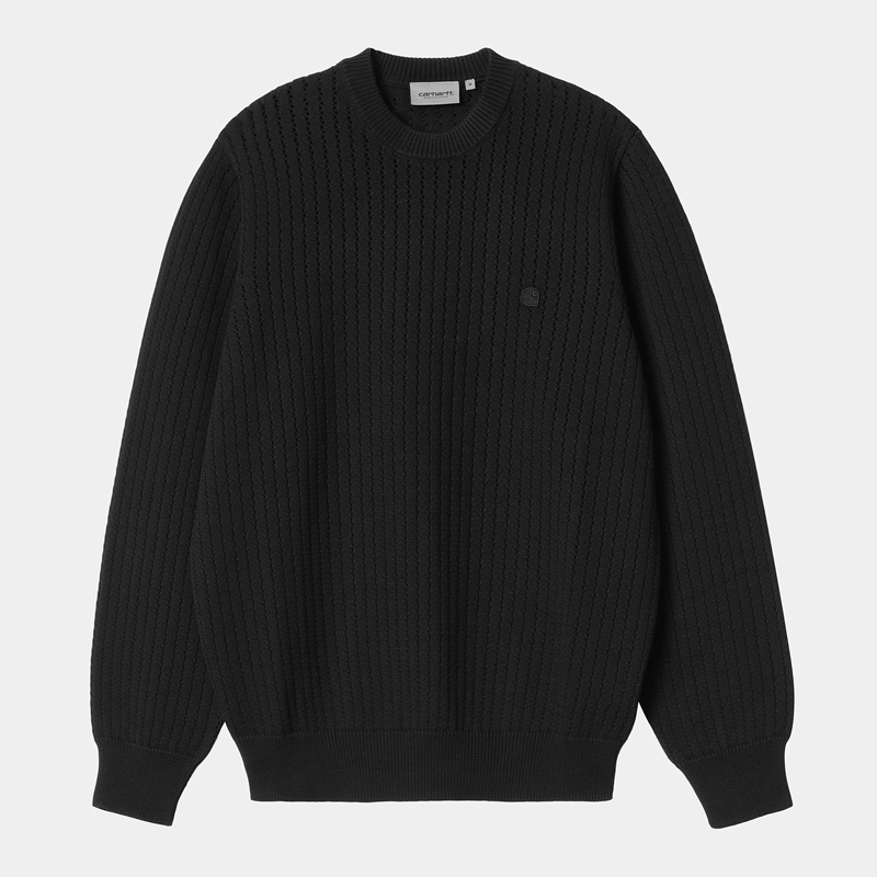 Black Men Carhartt Calen Sweatshirt | CVZ-379056