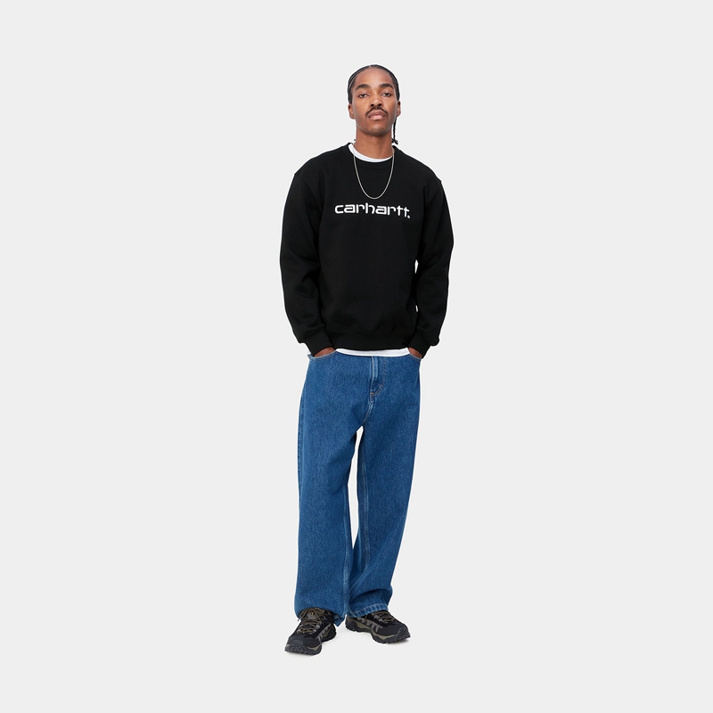 Black Men Carhartt Carhartt Sweatshirt | EHT-841072