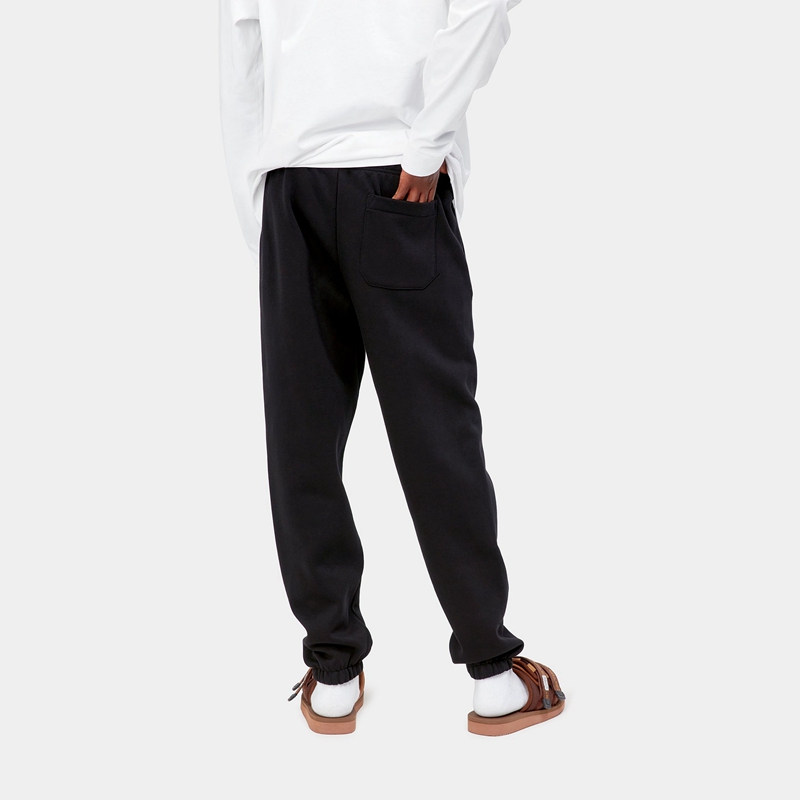 Black Men Carhartt Chase Pants | NRQ-508639