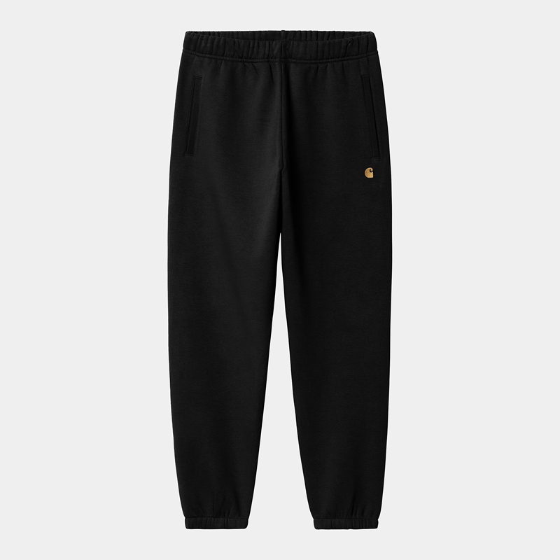 Black Men Carhartt Chase Pants | NRQ-508639