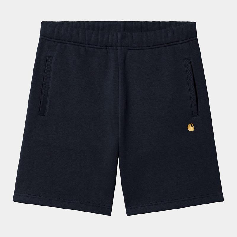 Black Men Carhartt Chase Shorts | PTZ-175260