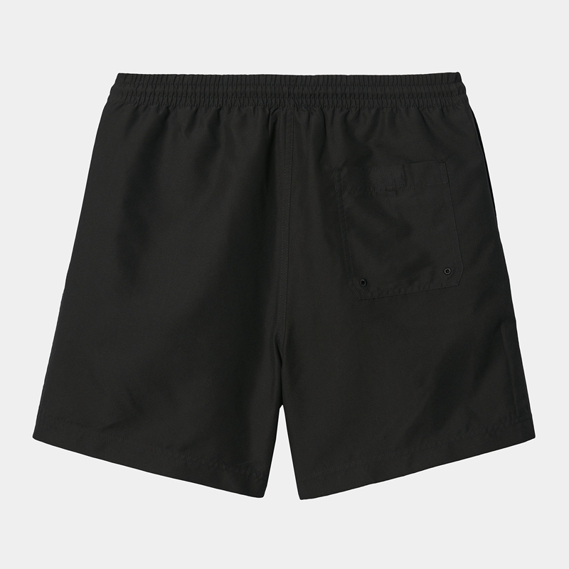 Black Men Carhartt Chase Swim Trunk Shorts | KEY-863274