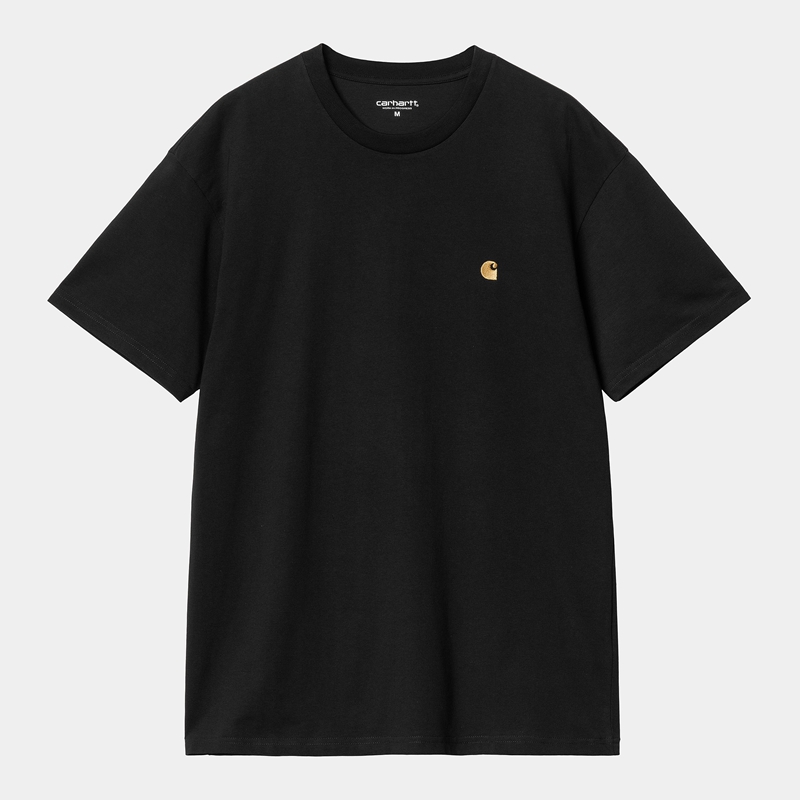 Black Men Carhartt Chase T-Shirt | UNS-653921