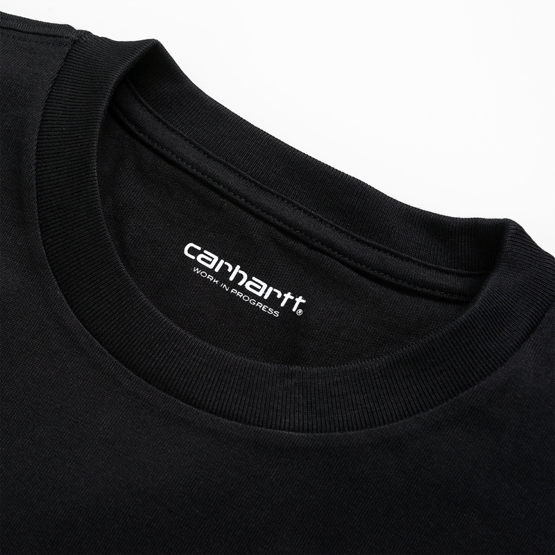 Black Men Carhartt Chase T-Shirt | UNS-653921