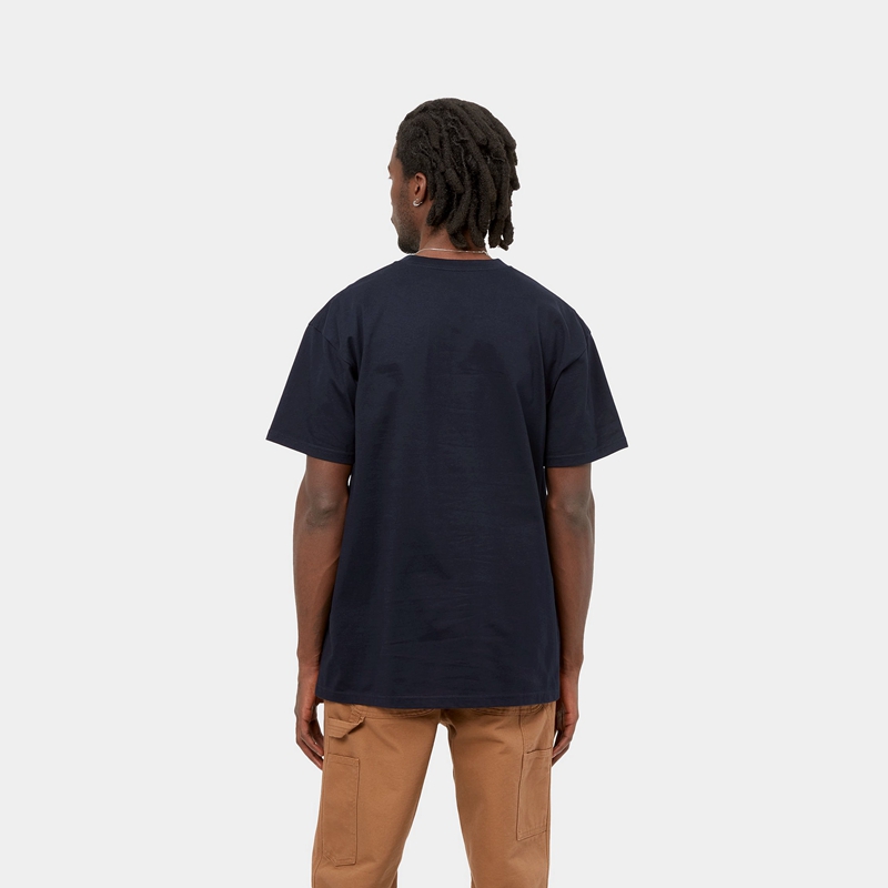 Black Men Carhartt Chase T-Shirt | ZAQ-578609