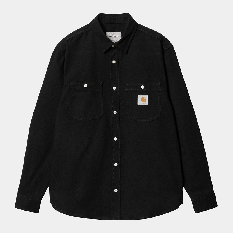 Black Men Carhartt Clink Shirts | CTO-623819