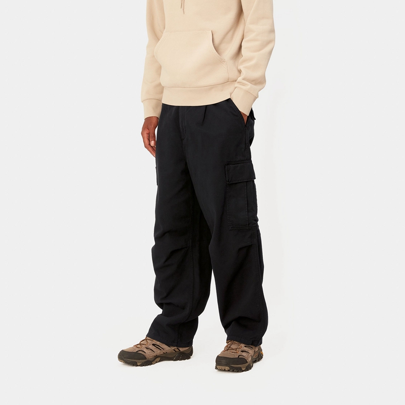 Black Men Carhartt Cole Cargo Pants | HEO-875364