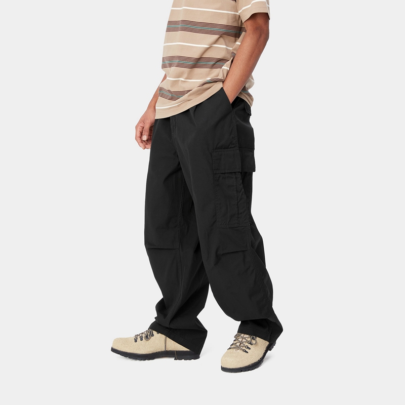 Black Men Carhartt Cole Cargo Pants | HRS-041376