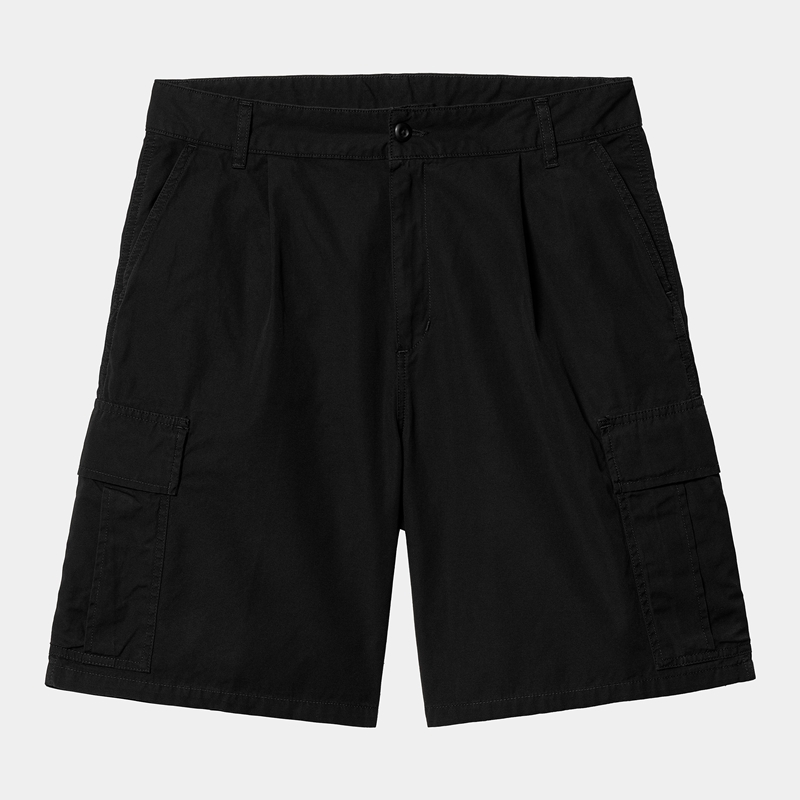 Black Men Carhartt Cole Cargo Shorts | RHU-243590