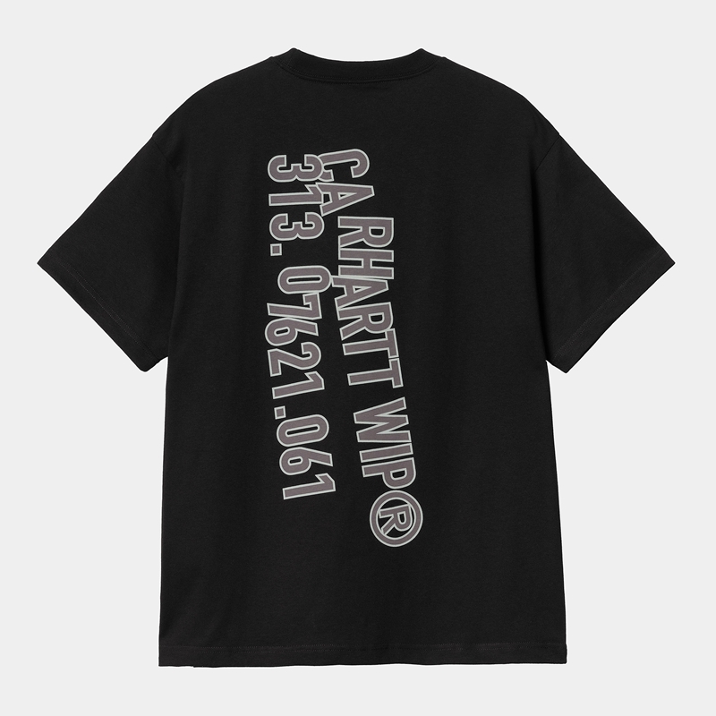 Black Men Carhartt Coordinate 01 T-Shirt | XQZ-307856