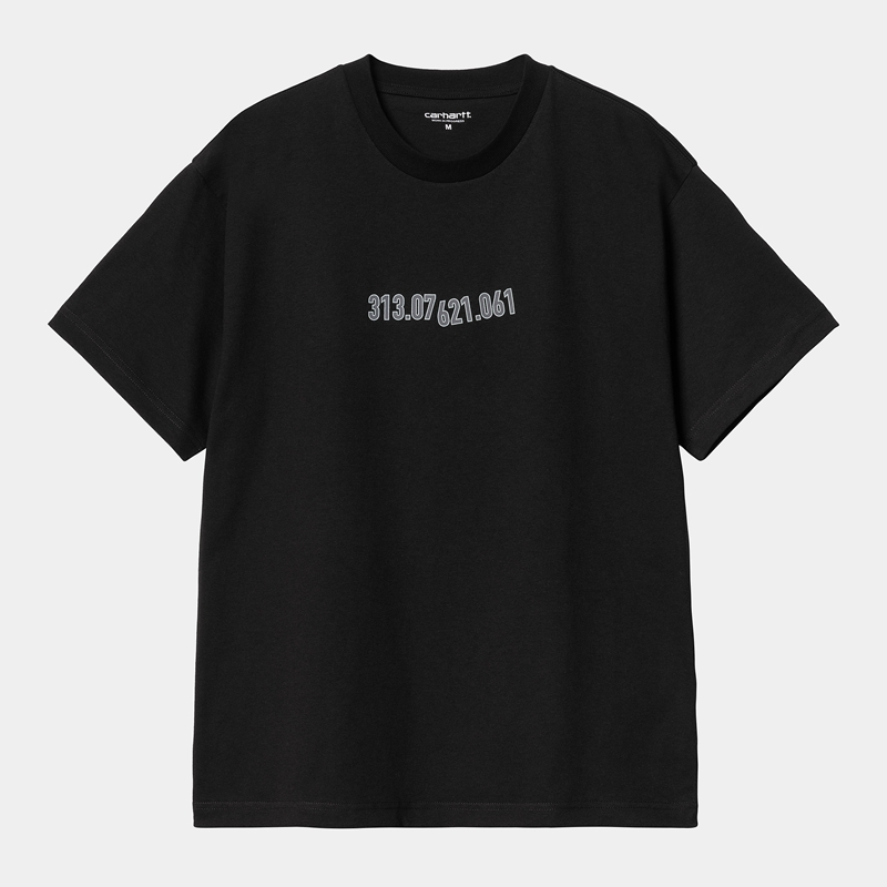 Black Men Carhartt Coordinate 01 T-Shirt | XQZ-307856