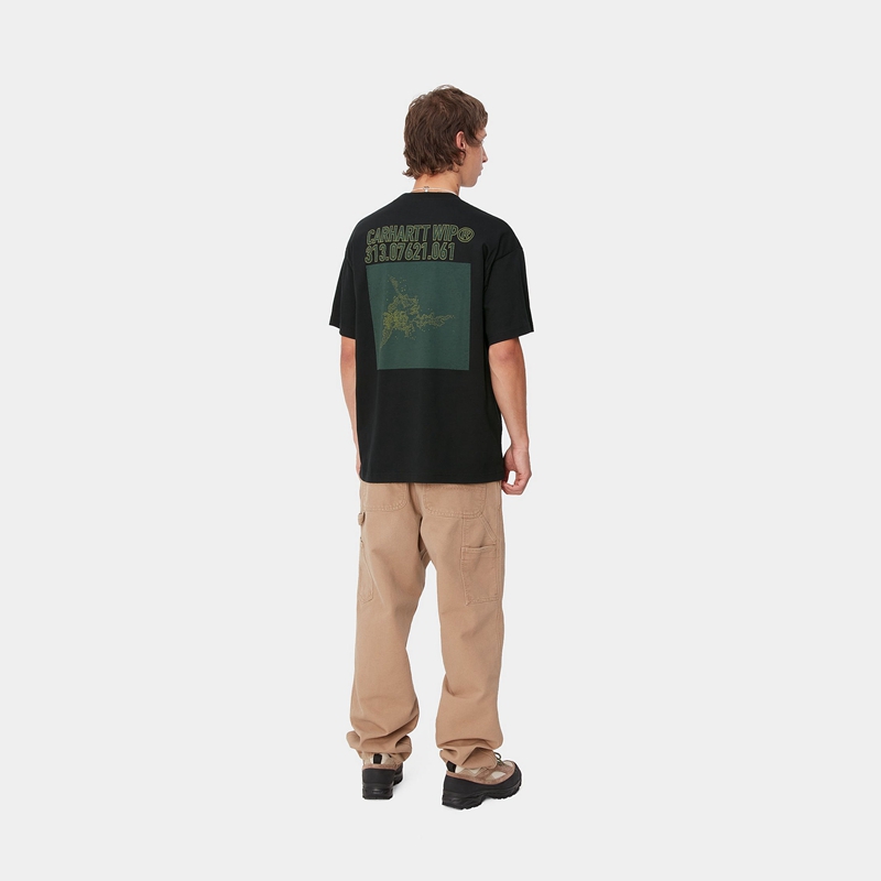 Black Men Carhartt Coordinate 02 T-Shirt | JZG-086927