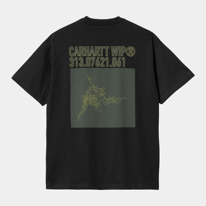 Black Men Carhartt Coordinate 02 T-Shirt | JZG-086927