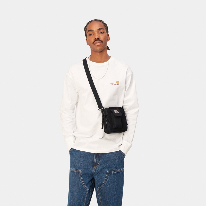 Black Men Carhartt Crossbody Bags | VEK-584623