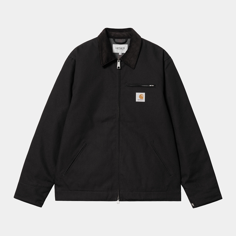 Black Men Carhartt Detroit Winter Jackets | QXZ-369514