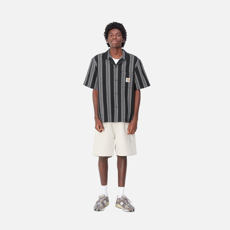 Black Men Carhartt Dodson Shirts | YZT-625071