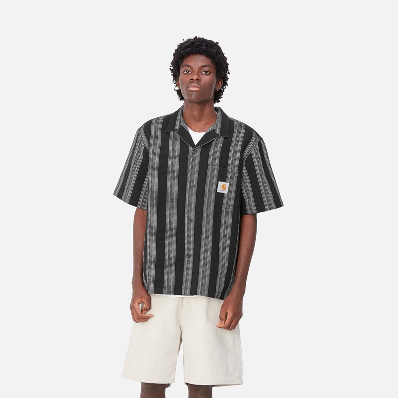 Black Men Carhartt Dodson Shirts | YZT-625071