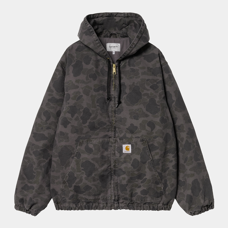 Black Men Carhartt Duck Active Jackets | LNK-243690