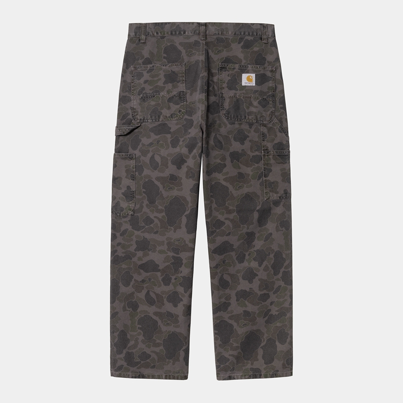 Black Men Carhartt Duck Single Knee Pants | YXN-826375