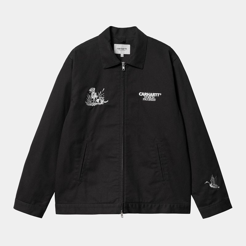 Black Men Carhartt Ducks Jackets | OID-319748