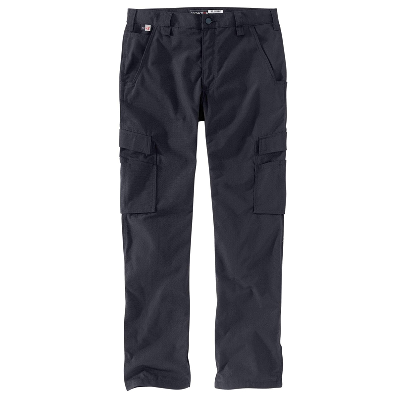 Black Men Carhartt Flame-Resistant Force® Relaxed Fit Ripstop Cargo Work Pants | JUG-368059