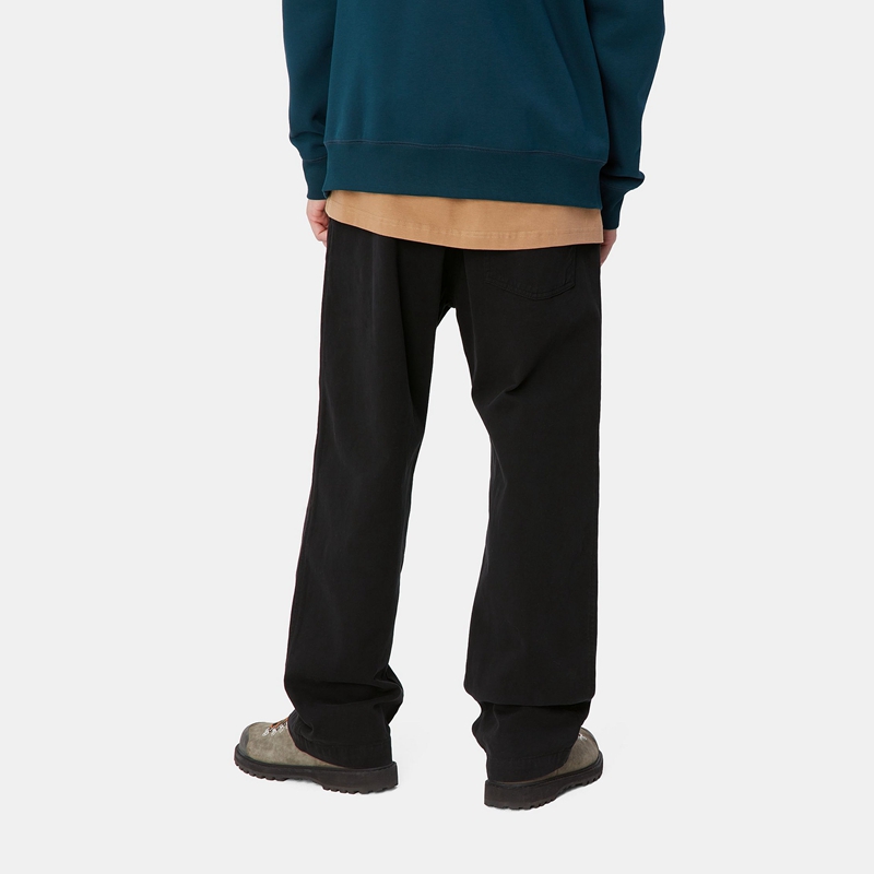 Black Men Carhartt Floyde Pants | MDX-472163